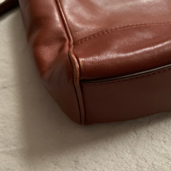 Coach Medium Leather Crossbody Tote - Picture 7 of 11